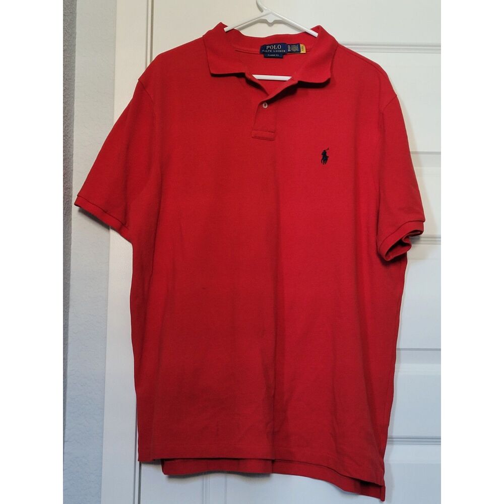 Polo Ralph Lauren Men’s Classic Fit Polo Shirt – Red – XL worn once
